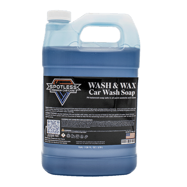 spotless car care wash & wax 1 gall